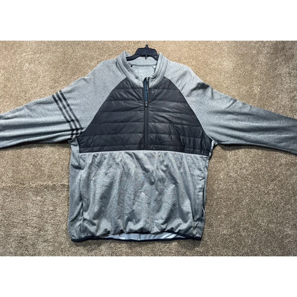 Adidas Golf sz‎ XL Climaheat Competition Quilted 1/4 zip Jacket Top